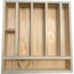 Kaşık Çatal Bıçak Organizer Dogal Ahşap Çekmece Içi Kaşıklık 7 Bölmeli Düzenleyic 28X30 cm - 28 x 28 cm