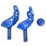 Kaşık Fırlatma Topu Oyuncak, Eğlenceli Kaşık Ve Fırlatma Oyunu Plaj Kampı Için Ergonomik Taşınabilir Kasa (BLUE)