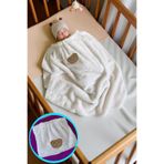 KAŞIKBEY Ekru Peluş Çocuk Bebek Battaniyesi Panda Figürlü Giyilebilir Kışlık Wesoft Bebek Tulum Battaniye