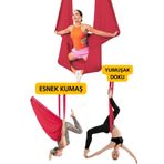 KAŞIKBEY Esnek Aır Antigravity Yoga Fly Hamağı, Askılı Yoga Denge Spor Aleti Esnek Yoga fly Salıncağı
