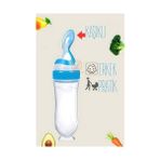 Kaşıklı Mama Silikon Biberon ERKEK Bebek Besleyici