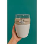 Kaşıklı Tahıl Yoğurt Kabı - 650 ml - Kahverengi