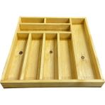Kaşıklık Çekmece Içi Doğal Ahşap 8 Bölmeli Kaşık, Çatal, Bıçak Organizer 35X35 - 35 x 35 cm