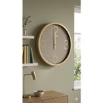 Kasımoğulları Concept Galaxy Serisi Duvar Saati, Gold Çerçeve, 50cm, Sessiz Akar Saniye Mekanizması, Analog, Yuvarlak, Klasik Stil, Salon ve Ofis için
