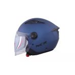 Kask Çenesiz Vizörlü Ncr 236 Ece Belgeli -Metal Mavi Metal Mavi