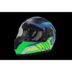 Kask Çocuk Sway 815K Gloss Gırl Full Face - Yeşil - Mavi - M