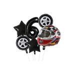 Kask Folyolu Yaş Rakam Balon Set, 6 5475475446567
