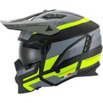 Kask Fullface X1 Seul Track Sway Gri-Siyah-Neon Yeşil Xxl - Gri - Siyah - Neon Yeşil - 2XL