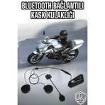 Kask Kulaklığı Motosiklet Intercom Interkom Dinleme Konuşma Özellikli Su Geçirmez - Renkli