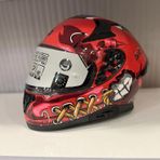 Kask Shıro Katana Sv Psyco Turuncu/bordo