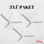 Kaşkar K56005 Taflan Metal 3'lü Tavan Vantilatörü