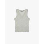 Kaşkorse Modal Karışımlı V Yaka Kolsuz Slim Fit Atlet