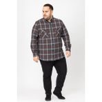 Kaşmir Büyük Beden Klasik Çift Cepli Erkek Gömlek - 7395 - 4XL - Kiremit