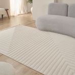 Kaşmir Halı İskandinav Rune White 80x300 cm Halı