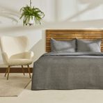 Kaşmir Home Arven Çift Kişilik Yatak Örtüsü Takımı Antrasit - 230 x 240 cm
