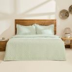 Kaşmir Home Essence Çift Kişilik Yatak Örtüsü Takımı Çağla - Çağla Yeşili - 240 x 250 cm
