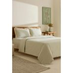 Kaşmir Home Lisa %100 Pamuk Tek Kişilik Nevresim Takımı Offwhite - 160 x 220 cm