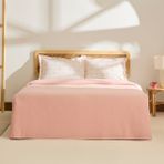 Kaşmir Home Runa %100 Pamuk Çift Kişilik Pike Takımı Rose - Pembe