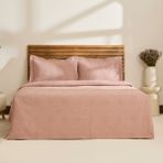 Kaşmir Home Serenty Çift Kişilik Yatak Örtüsü Takımı Rose - Rose Gold - 240 x 250 cm