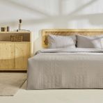 Kaşmir Home Tia Çift Kişilik Yatak Örtüsü Takımı Gri - 230 x 240 cm