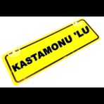 KASTAMONU 'LU Yazılı Sarı Dekor Plaka Sök Tak Pratik yeni nesil