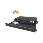 Kastap 1U 24 Port 19'' Fiber Optik Patch Paneli (Çift Kasetli)