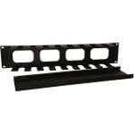 Kastap 2U 19'' Kızaklı metal organizer, kablo düzenleyici