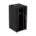 Kastap Lıva Serisi 19 Inç Dikili Tip Kabinet 16U 600 x 600 (Siyah)