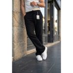 Kastrioti Relax Fit Keten Pantolon - Siyah