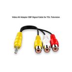 KATAI 3,5 MM - 3 RCA Kablosu TCL TV için Video Bileşen Adaptör Kablosu Değiştirme 3 RCA AV Giriş Adaptörü