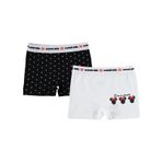 Katamino Kız Çocuk 2'li Boxer 2-9 Yaş Beyaz