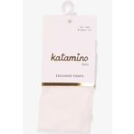 Katamino Kız Çocuk Külotlu Çorap Düz Renk 5-6-11-12 Yaş, Ekru