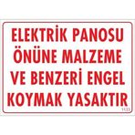 KATAR Elektrik Panosu Önüne Malzeme Ve Benzeri E