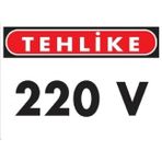 Katar Market 220v Uyarı Levhası