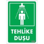Katar Market Tehlike Duşu Uyarı Levhası