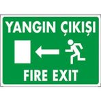 Katar Market Yangın Çıkışı Fıre Exit Uyarı Levhası