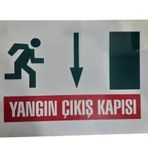 KATAR Uyarı Levhası Yangın Çıkış Kapısı 883\