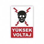 KATAR Uyarı Levhası Yüksek Voltaj H0\