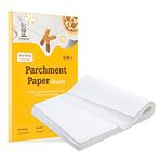 katbite Fırın kağıdı 200 adet, 30,5 x 40,6 cm beyaz kesim parşömen kağıdı, kurabiye, pişirme, kızartma için