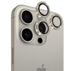 Kate Spade New York iPhone 15 Pro/iPhone 15 Pro Max Alüminyum Halkalı Kamera Lens Koruyucu - Kristal