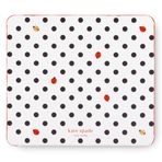 Kate Spade New York Suni Deri Mouse Pad, 22,8 cm x 20,32 cm Kaymaz Arkalıklı Fare Altlığı, Ofis Masası için Sevimli Fare Altlığı, Uğur Böceği Noktalı