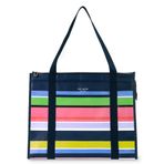 Kate Spade New York Yeniden Kullanılabilir Alışveriş Çantası, Omuz Askılı Yalıtımlı Bakkal Çantası, Büyük Katlanabilir Tote Soğutucu, Güneşli Gün Çizgili, Sunny Day Stripe, Large