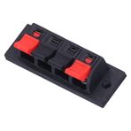 Katı bağlantı, 4 Yollu Hoparlör Terminal Bloğu, hızlı bağlantı Testi Kelepçesi 0-250V, LED Yaşlanma Testi Için Yay yüklü Terminalleri Olan Abs/metal Klip