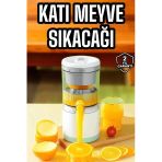 Katı Meyve Sıkacağı Taşınabilir Usb Şarjlı Pratik Paslanmaz Çelik Bıçaklı Mir29002145