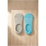 Katia & Bony 2'li Basic Renkli Görünmez Babet Çorap Mavi Mix 39-42, 39-42, 12501G1049, MAVİ, kadın