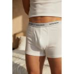 Katia & Bony 2'li Paket Basic Modal Erkek Boxer Beyaz/Beyaz - XS