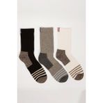 Katia & Bony 3 lü Paket Shaftless Golf Soket Çorap Siyah/Beyaz/Gri - 43 - 46 - 105-Renkli