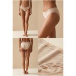 Katia & Bony 3'lü Dantelli Basic Slip Külot, XL, 22503W3010, TEN, kadın