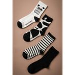 Katia & Bony 4'lü Paket Panda Desenli Çocuk Soket Çorap - 9 - 10 Yaş