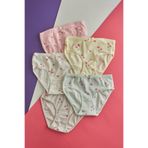 Katia & Bony 5'li Paket Çiçek Desenli Ribanalı Kız Çocuk Külot, 8-yas, 12401G2257, ÇOK RENKLİ, kız-çocuk